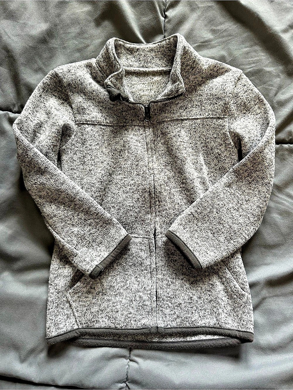 Jumping Beans boys 3T Gray Full-Zip Jacket Like New